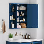 Costway Armoire de Toilette Murale Multifonctionnelle avec Miroir Gris/Blanc/Noir/Marron