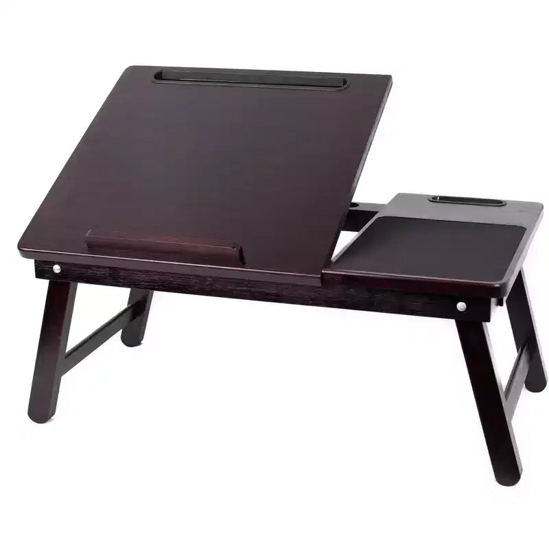 Plateau de lit multifonction pour ordinateur portable BirdRock Home en bambou - Noyer