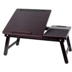 Plateau de lit multifonction pour ordinateur portable BirdRock Home en bambou - Noyer