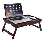 BirdRock Home Bamboo Lap Tray with Adjustable Top - Walnut