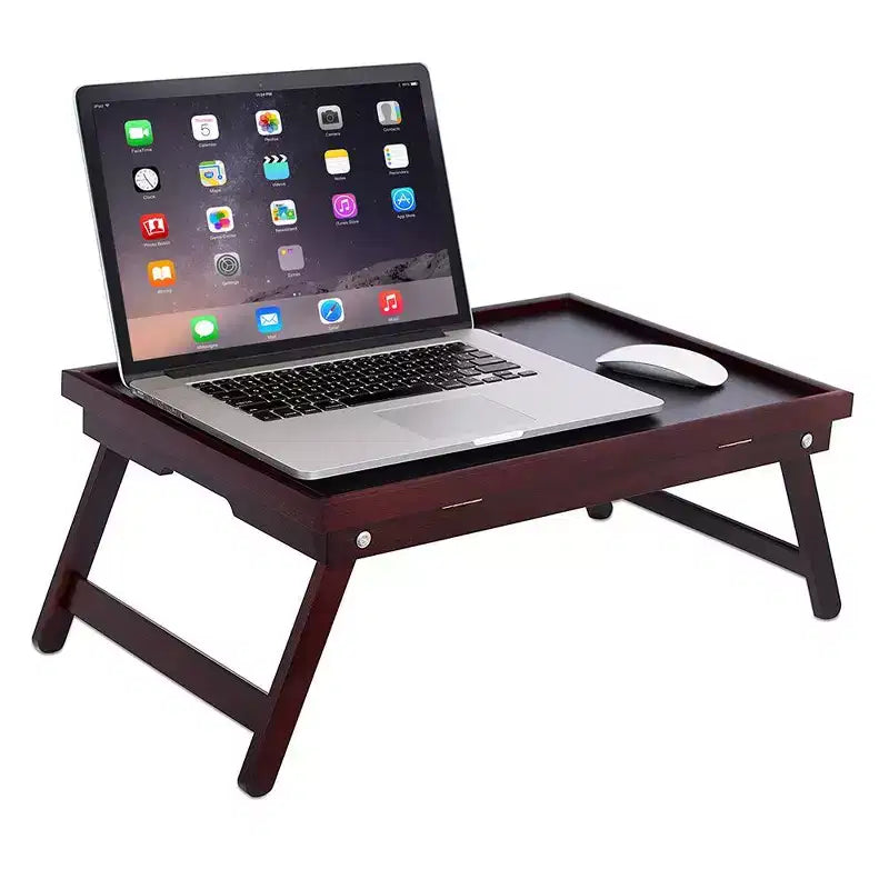 BirdRock Home Bamboo Lap Tray with Adjustable Top - Walnut