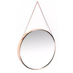 Miroir mural rond Franc de 17,5 avec chaîne en métal – Infinity Instruments