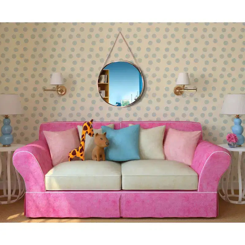 Miroir mural rond Franc de 17,5 avec chaîne en métal – Infinity Instruments