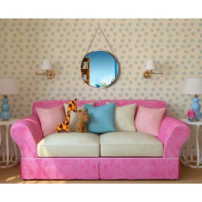Miroir mural rond Franc de 17,5 avec chaîne en métal – Infinity Instruments