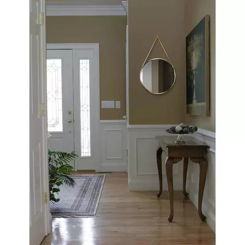 Miroir mural rond Franc de 17,5 avec chaîne en métal – Infinity Instruments