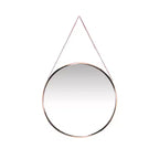 Miroir mural rond Franc de 17,5 avec chaîne en métal – Infinity Instruments