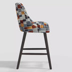 Tabouret de bar à hauteur de comptoir Geller avec repose-pieds géométrique - Threshold