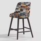 Tabouret de bar à hauteur de comptoir Geller avec repose-pieds géométrique - Threshold