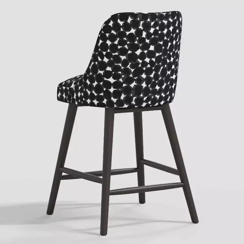 Tabouret de bar à hauteur de comptoir Geller avec repose-pieds géométrique - Threshold