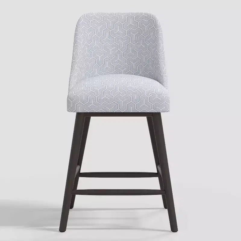 Tabouret de bar à hauteur de comptoir Geller avec repose-pieds géométrique - Threshold