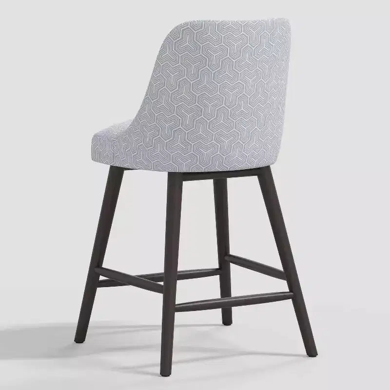 Tabouret de bar à hauteur de comptoir Geller avec repose-pieds géométrique - Threshold