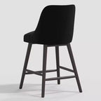 Tabouret de bar 27 Geller avec repose-pieds en velours - Threshold