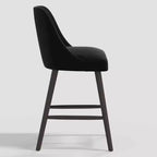Tabouret de bar 27 Geller avec repose-pieds en velours - Threshold
