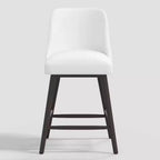 Tabouret de bar 27 Geller avec repose-pieds en velours - Threshold