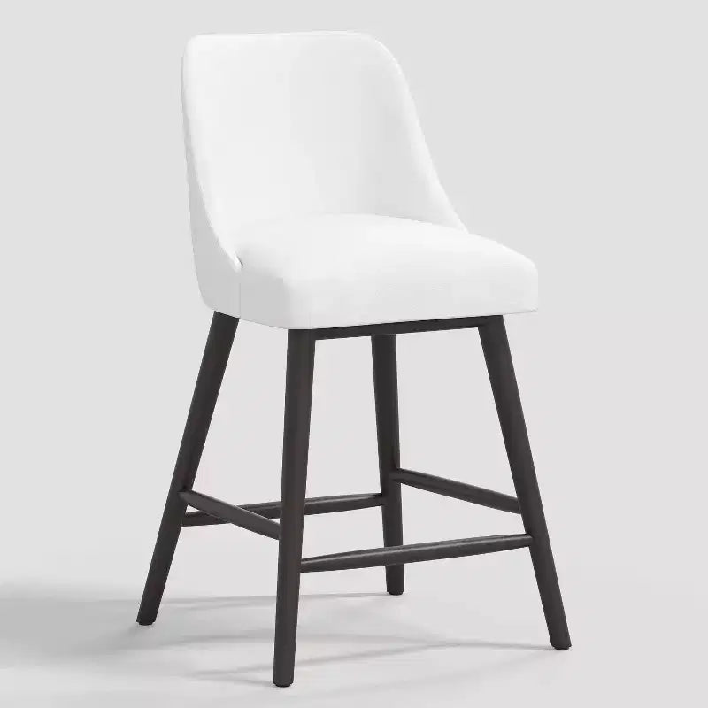 Tabouret de bar 27 Geller avec repose-pieds en velours - Threshold