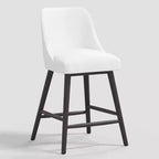 Tabouret de bar 27 Geller avec repose-pieds en velours - Threshold