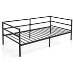 Cadre de canapé-lit double en métal Costway avec tête de lit pour chambre d'amis - Salon