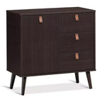 Costway Buffet Console d'entrée avec meuble de présentation marron pour la maison