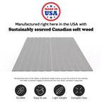 Continental Sleep, planches/lattes de soutien de matelas vertical en bois de 0,75 pouce avec housse