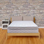 Continental Sleep, Matelas hybride simple face Euro Top ultra moelleux de 12 pouces, compatible avec un lit réglable