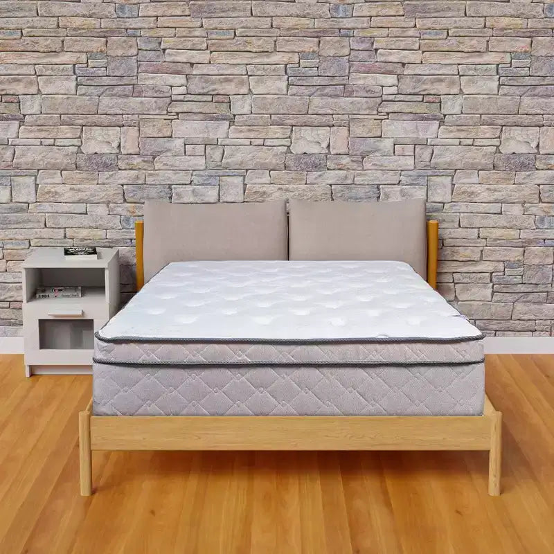 Continental Sleep, Matelas hybride simple face Euro Top ultra moelleux de 12 pouces, compatible avec un lit réglable