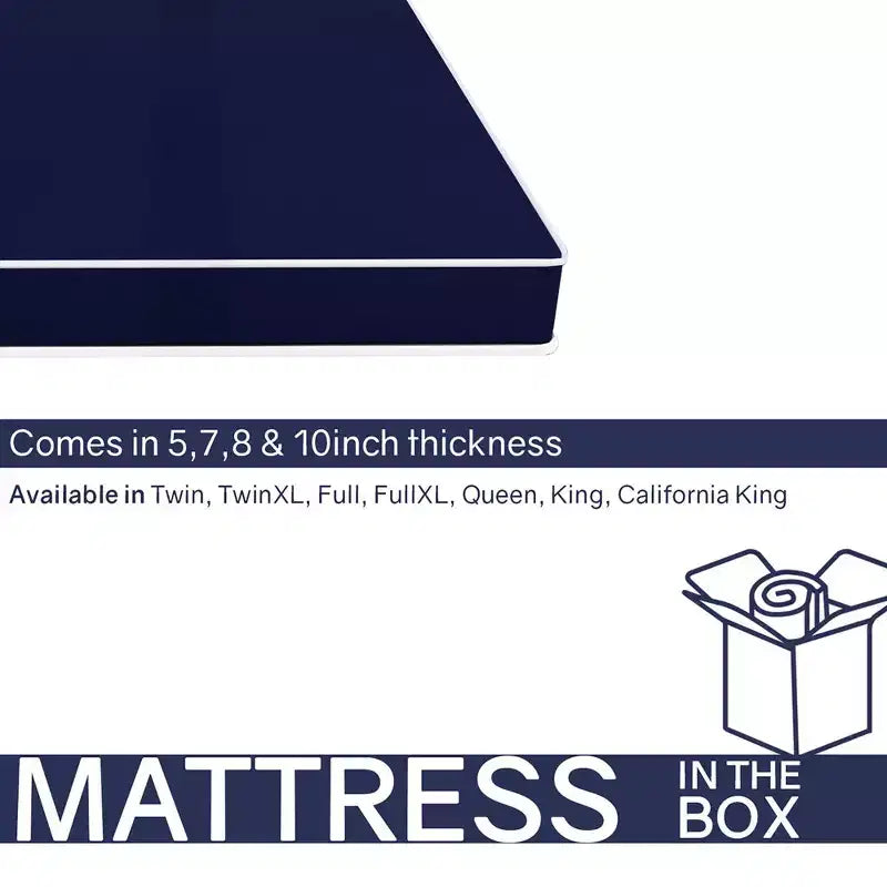 Continental Sleep, matelas imperméable double face mi-ferme à plateau serré en vinyle de 5 pouces,