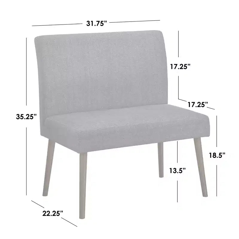 Buylateral Ripton Chaise de salle à manger capitonnée du milieu du siècle