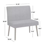 Buylateral Ripton Chaise de salle à manger capitonnée du milieu du siècle