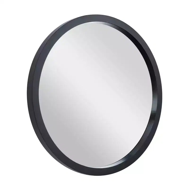 Miroir mural rond contemporain en bois - Olivia & May