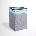 Bacati - Noah Mint/Navy Collapsible Laundry Hamper