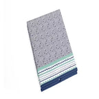 Bacati - Panier à Linge Pliable Noah Menthe/Bleu Marine
