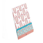 Bacati - Sophia Paisley Aqua/Corail Panier à Linge Pliable