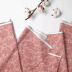 Bacati - Sophia Paisley Aqua/Corail Panier à Linge Pliable