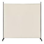 Costway Séparateur de pièce à panneau unique de 1,8 m avec roulettes, cloison en tissu roulant, écran d'intimité