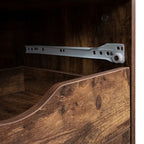 Meuble de rangement roulant à 7 tiroirs avec roulettes pivotantes – Unité simple – Gris / Blanc / Noir / Noir vieilli / Chêne vintage / Chêne gris / Naturel / Chêne marron / Marron rustique