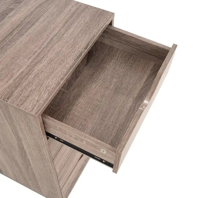 Meuble de rangement roulant à 7 tiroirs avec roulettes pivotantes – Unité simple – Gris / Blanc / Noir / Noir vieilli / Chêne vintage / Chêne gris / Naturel / Chêne marron / Marron rustique