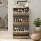 Shoe Cabinet with Flip Drawer for Entryway Rack Storage Organizer