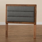 Tête de lit en tissu capitonné gris foncé – Lit simple / double / grand lit / très grand lit