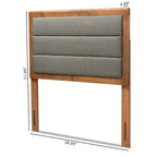 Tête de lit en tissu capitonné gris foncé – Lit simple / double / grand lit / très grand lit