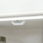 Meuble de Rangement/Garde-Manger de Cuisine Autoportant 4 Portes Noir/Blanc avec 6 Étagères – Unité Simple