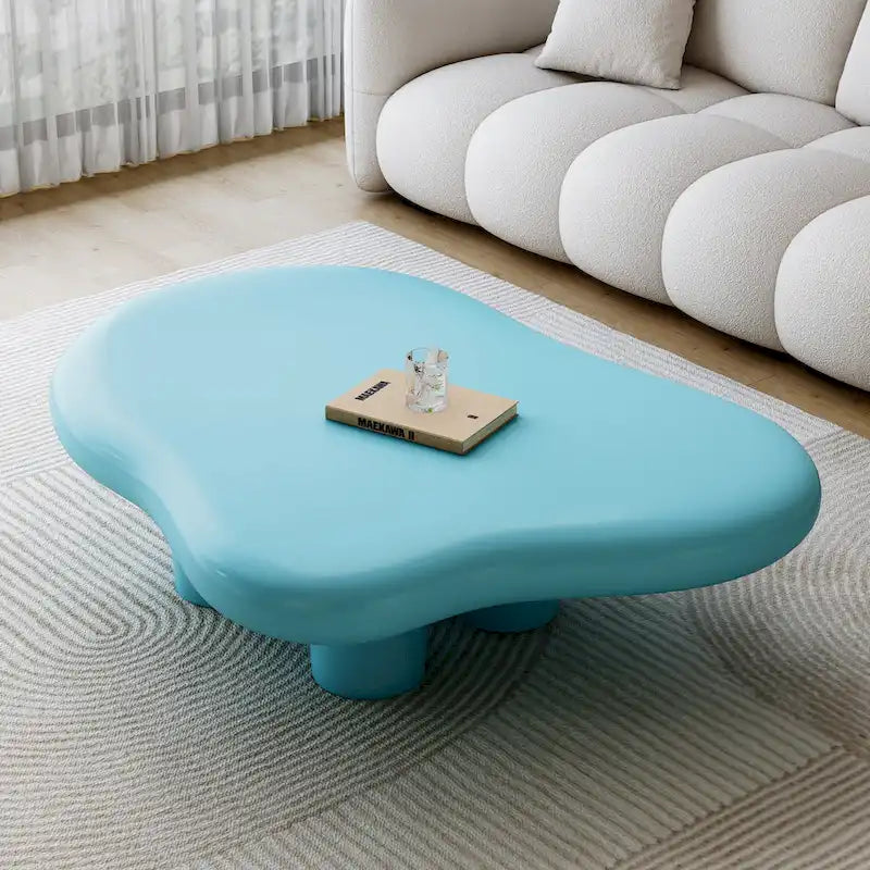 48,5 Table Basse Moderne Forme Nuage 4 Pieds