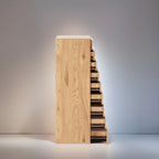 Commode en bois étroite noire/grise/blanche à 9 tiroirs avec étagère de rangement supérieure – Unité individuelle
