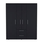 Armoire Bariloche avec tringles, étagères et 2 tiroirs