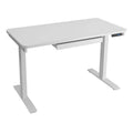 Bureau assis-debout électrique 122 cm avec tiroir – Monoposte – Blanc / Graphite / Noyer / Noir