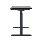Bureau assis-debout électrique 122 cm avec tiroir – Monoposte – Blanc / Graphite / Noyer / Noir