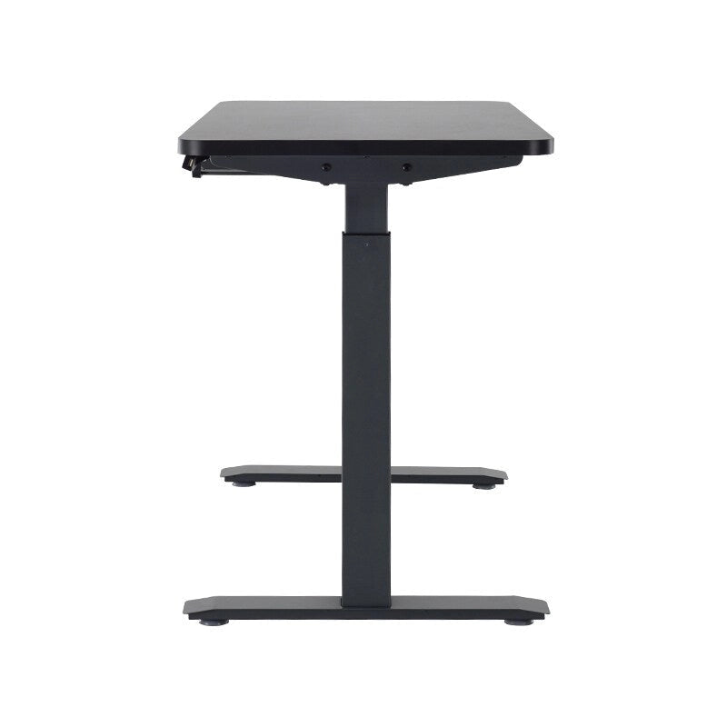 Bureau assis-debout électrique 122 cm avec tiroir – Monoposte – Blanc / Graphite / Noyer / Noir