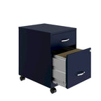 Classeur mobile vertical 2 tiroirs de 45,7 cm de profondeur, format lettre, avec tiroir accessoire Space Solutions 18
