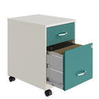Classeur mobile vertical 2 tiroirs de 45,7 cm de profondeur, format lettre, avec tiroir accessoire Space Solutions 18