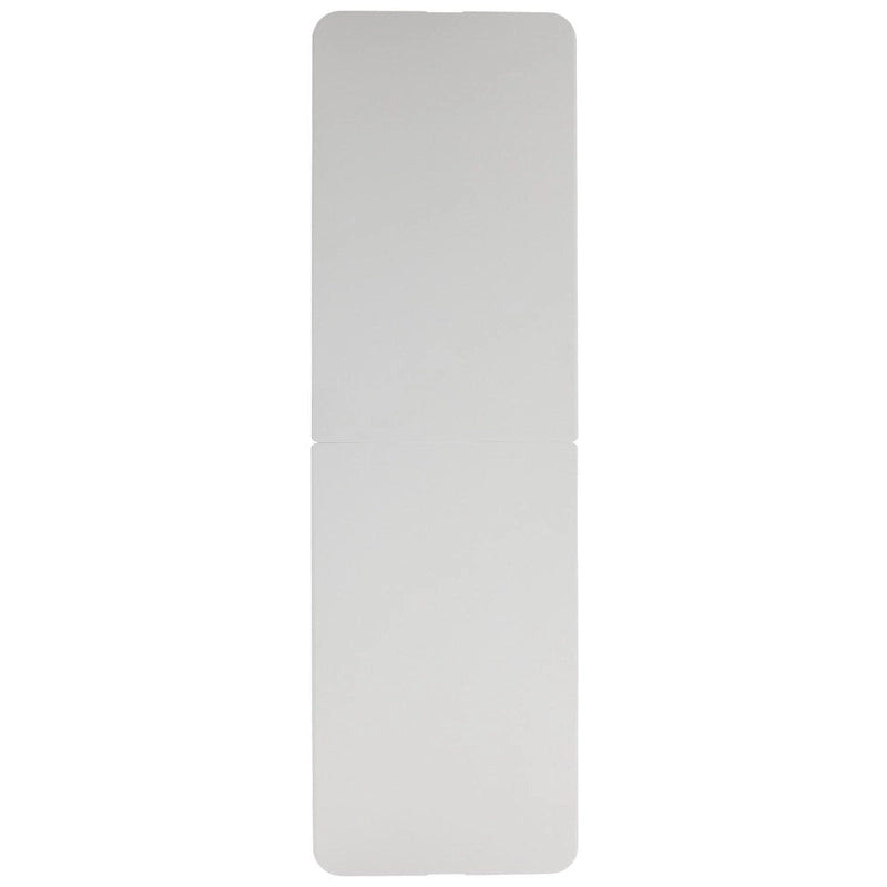 Table d'événement pliante en plastique blanc granit avec poignée de transport – Peut accueillir jusqu'à 10 personnes