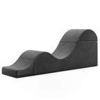 Avana Kami Chaise convertible / Yoga & Massage - Pouf 2 en 1 avec chaise longue de yoga escamotable, Microvelours - N/A